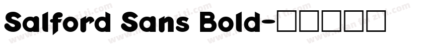 Salford Sans Bold字体转换